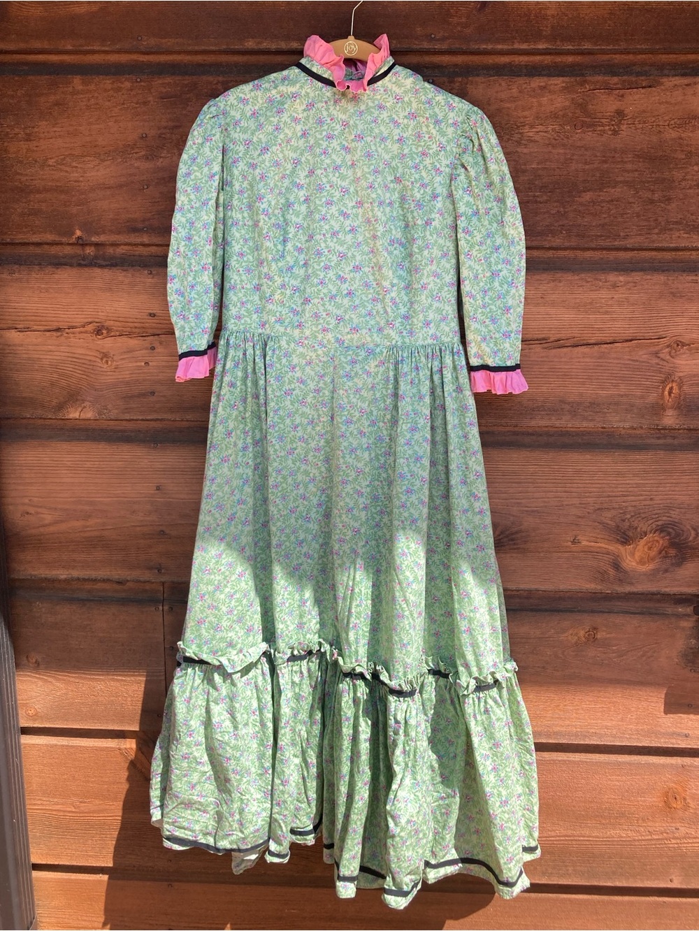 Handmade Modest Dress Prairie Vintage 60s 70s